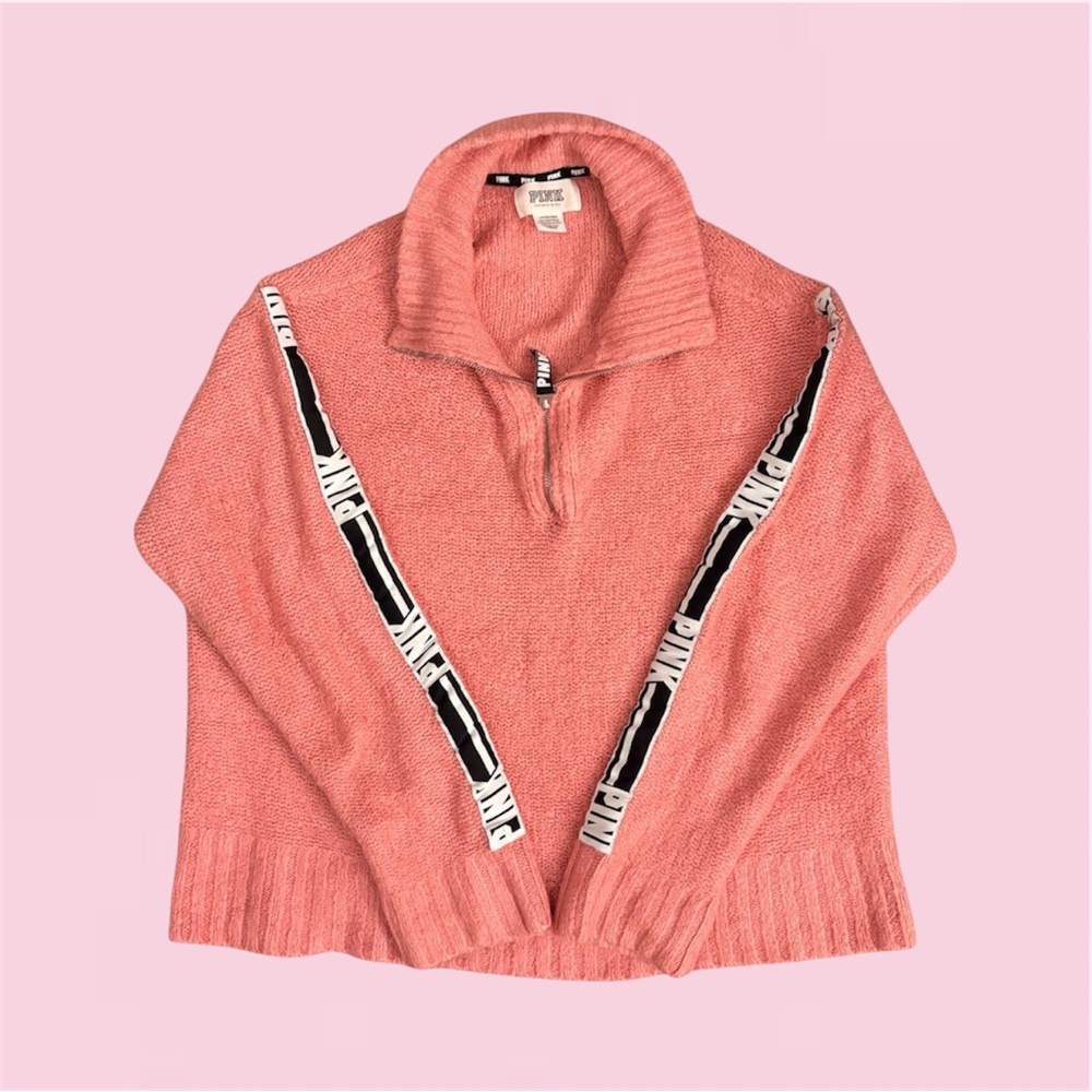 PINK Victoria's Secret Quarter-Zip Sweater